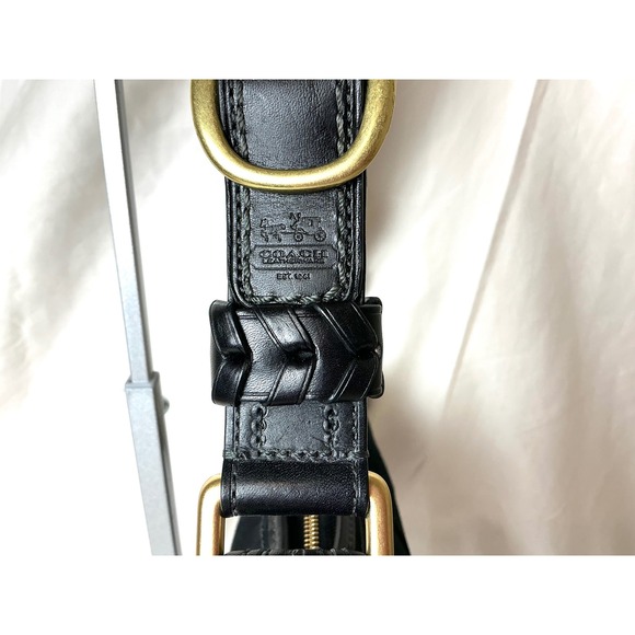 Coach Signature Black Demi Hobo Bag K0726-11480 – Jacquard & Leather, Charm - Picture 3 of 12